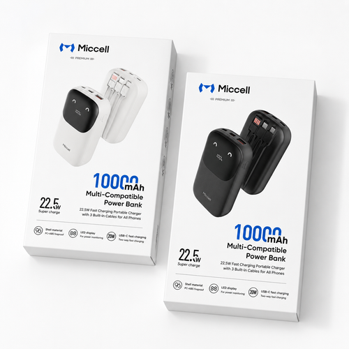 Miccell 10000mAh Fast Charging Power Bank