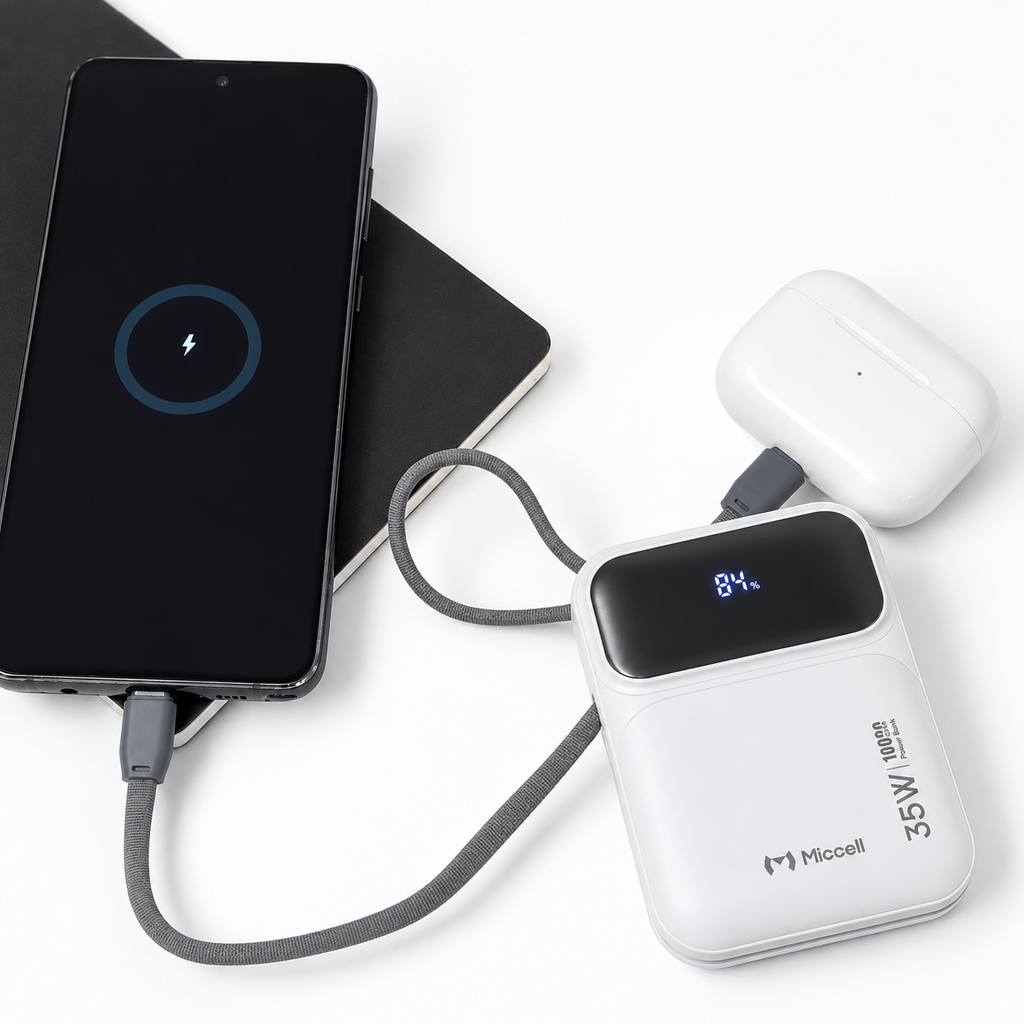 Miccell 10,000mAh Fast Charging Power Bank