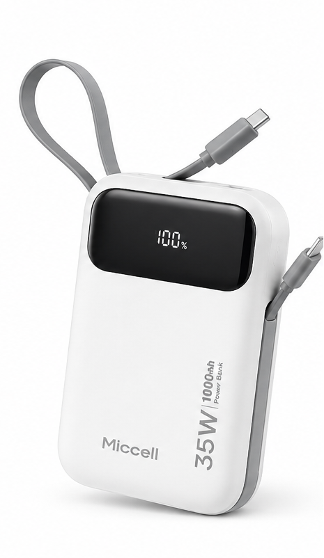 Miccell 10,000mAh Fast Charging Power Bank